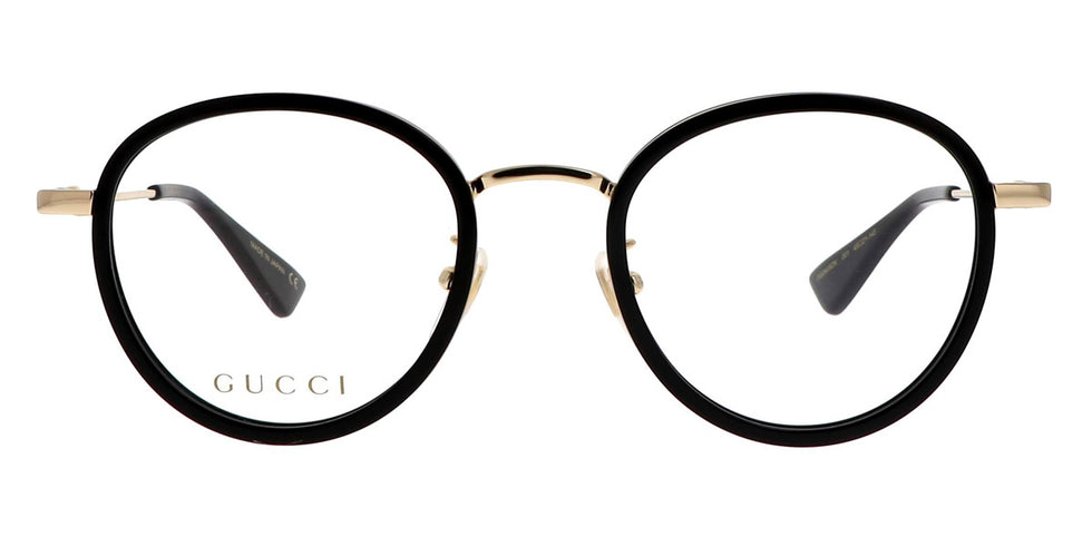 Gucci® GG0608OK GUC GG0608OK 001 49 - Black/Gold Eyeglasses
