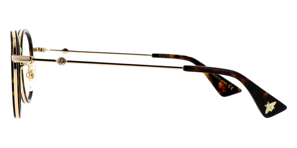 Gucci® GG0608OK GUC GG0608OK 003 49 - Havana/Gold Eyeglasses