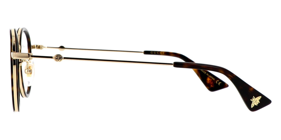 Gucci® GG0608OK GUC GG0608OK 003 49 - Havana/Gold Eyeglasses