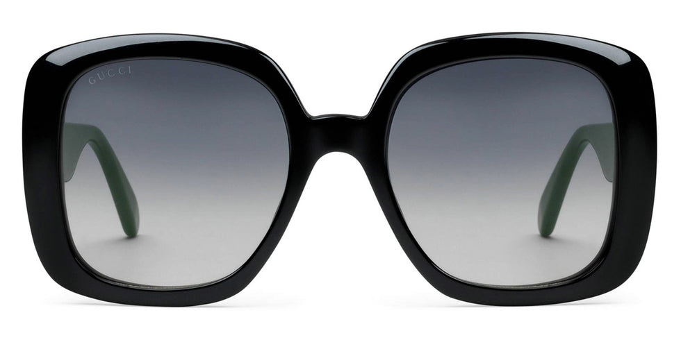 Gucci® GG0713S GUC GG0713S 006 55 - Black/Green Sunglasses