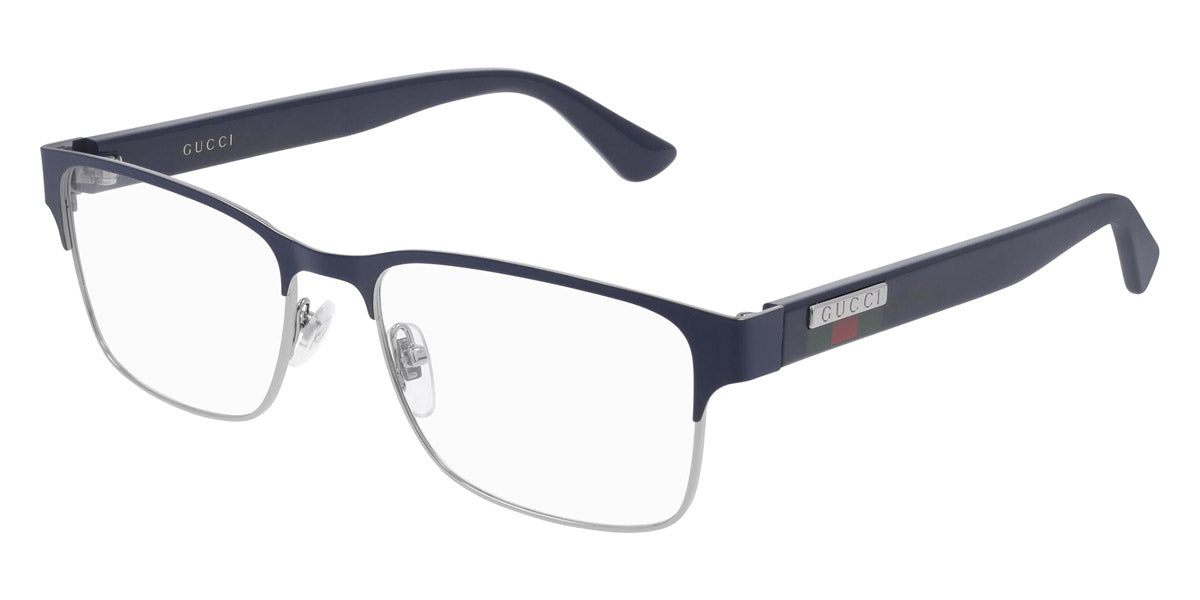 Gucci® GG0750O GUC GG0750O 003 56 - Blue Eyeglasses