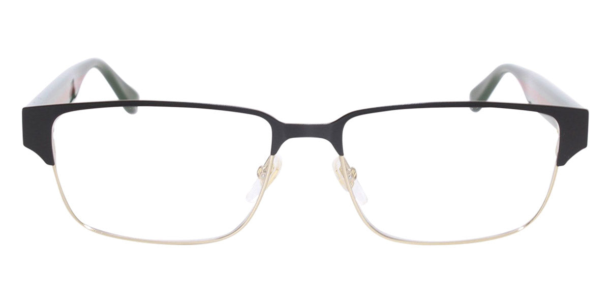 Gucci® GG0753O GUC GG0753O 001 58 - Gold/Green Eyeglasses