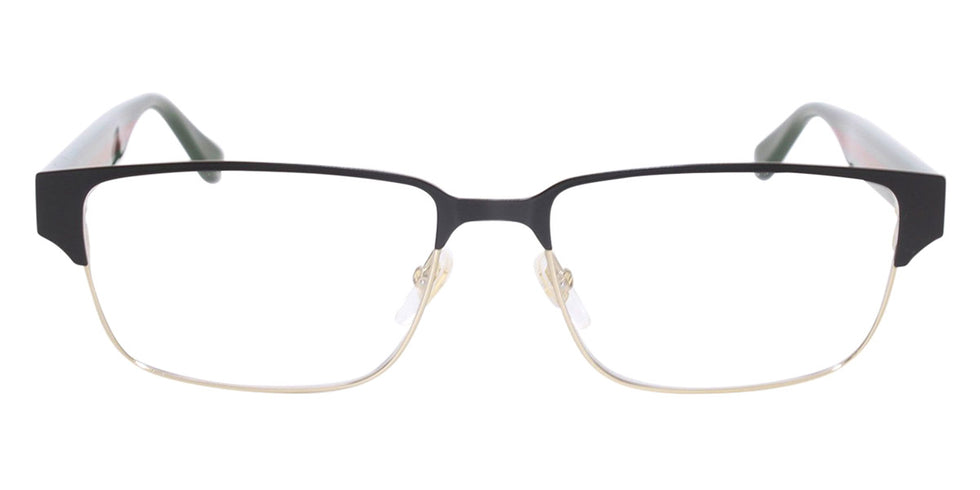 Gucci® GG0753O GUC GG0753O 001 58 - Gold/Green Eyeglasses