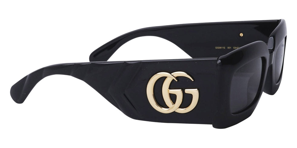 Gucci® GG0811S GUC GG0811S 001 53 - Black Sunglasses