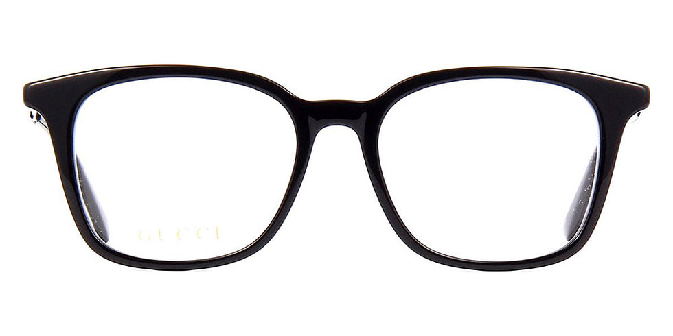 Gucci® GG0831OA GUC GG0831OA 001 52 - Black/Gold Eyeglasses