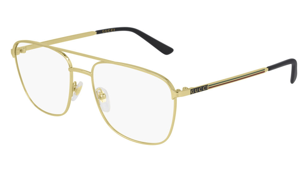 Gucci® GG0833O GUC GG0833O 002 55 - Gold Eyeglasses
