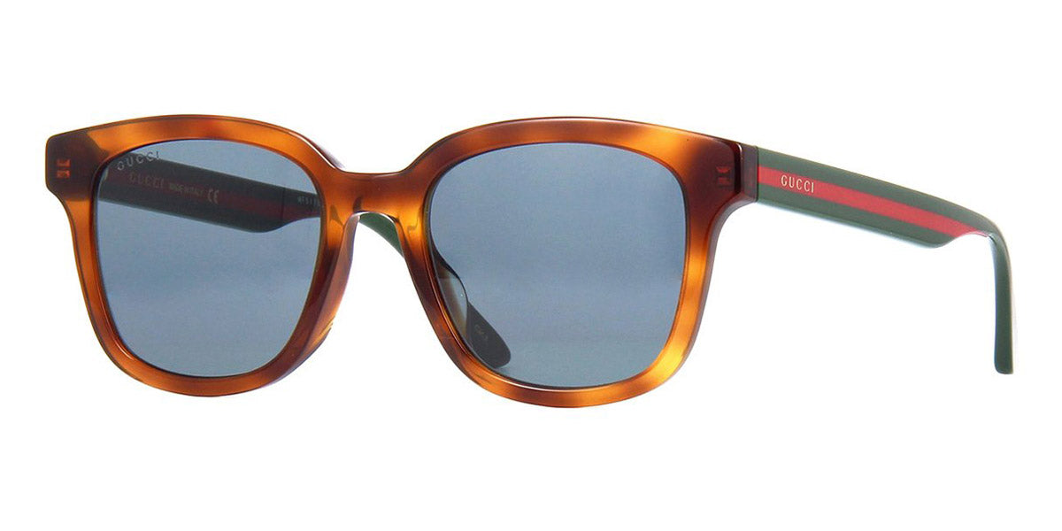 Gucci® GG0847SK GUC GG0847SK 004 53 - Green/Havana Sunglasses