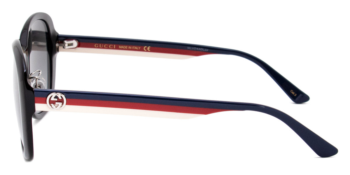Gucci® GG0849SK GUC GG0849SK 002 59 - Black/Blue Sunglasses