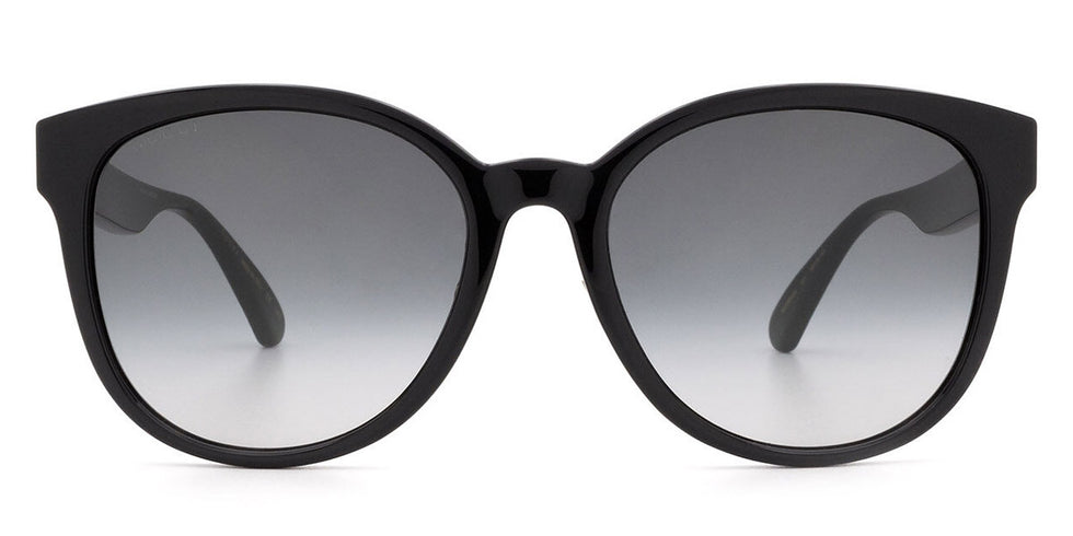 Gucci® GG0854SK GUC GG0854SK 001 56 - Black/Green Sunglasses