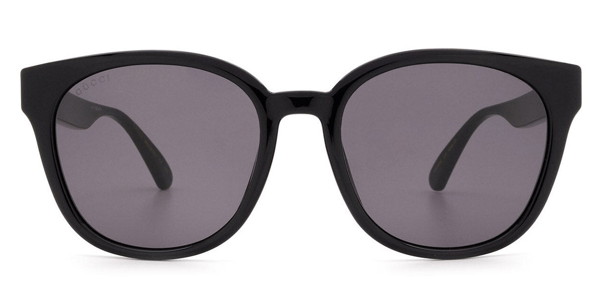 Gucci® GG0855SK GUC GG0855SK 001 56 - Black/Green Sunglasses