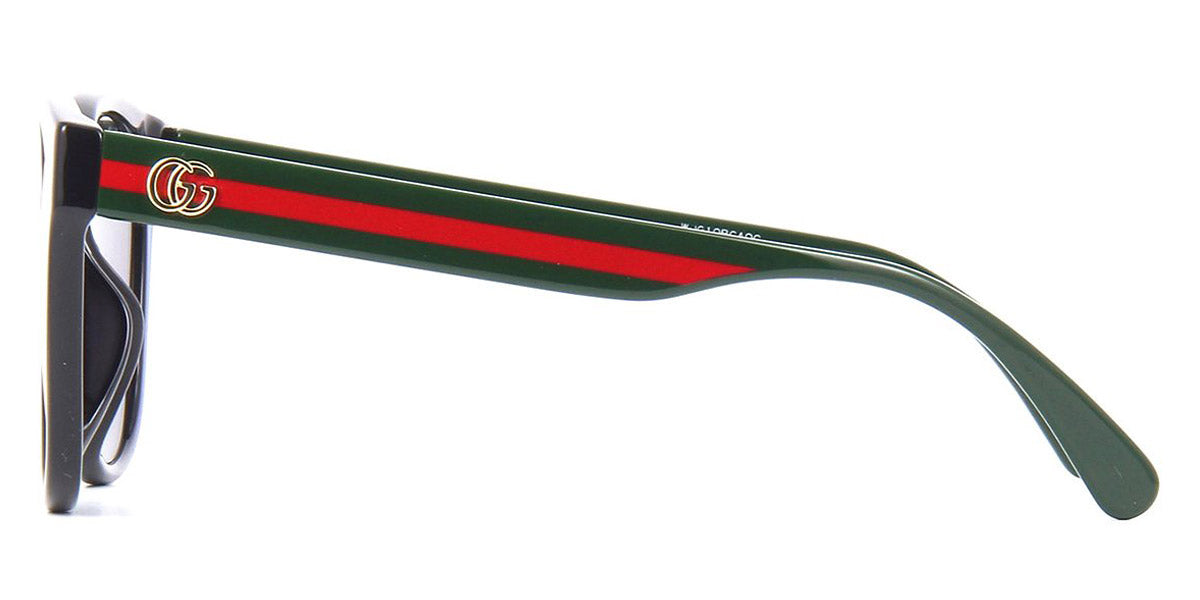 Gucci® GG0855SK GUC GG0855SK 001 56 - Black/Green Sunglasses