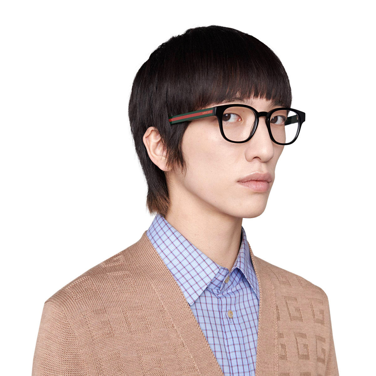 Gucci® GG0927O GUC GG0927O 001 49 - Black/Green Eyeglasses