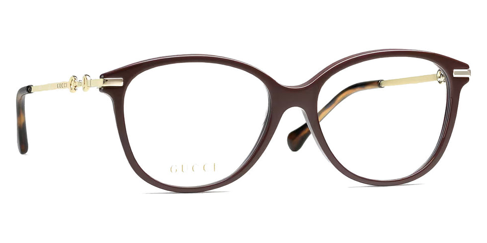 Gucci® GG0967O GUC GG0967O 003 53 - Brown/Gold Eyeglasses
