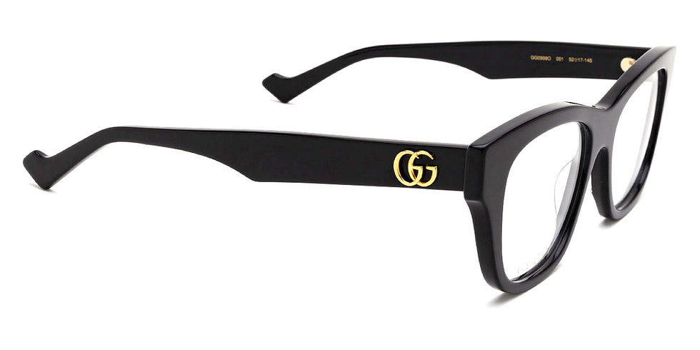 Gucci® GG0999O GUC GG0999O 001 52 - Black Eyeglasses
