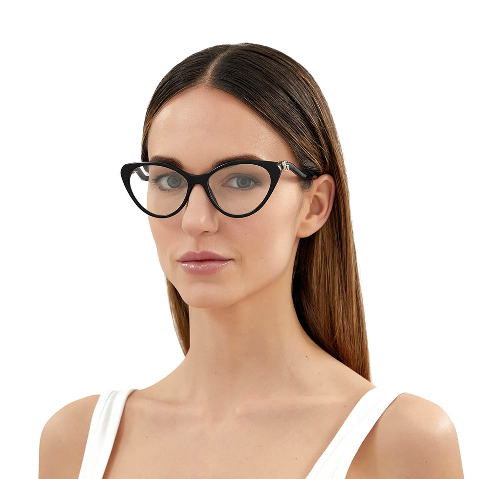 Gucci® GG1013O GUC GG1013O 001 55 - Black Eyeglasses