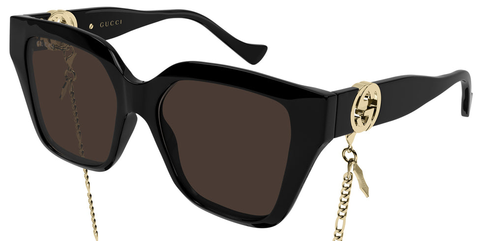 Gucci® GG1023S Sunglasses - Black / Brown