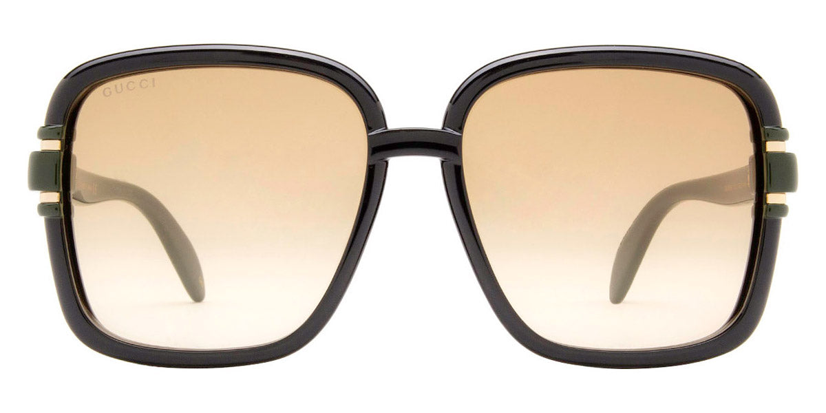 Gucci® GG1066S GUC GG1066S 003 59 - Black/Green Sunglasses