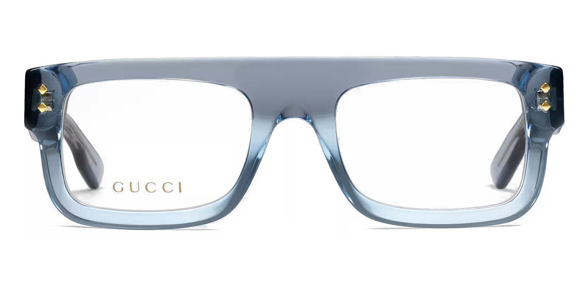 Gucci® GG1085O GUC GG1085O 004 52 - Light-Blue Eyeglasses