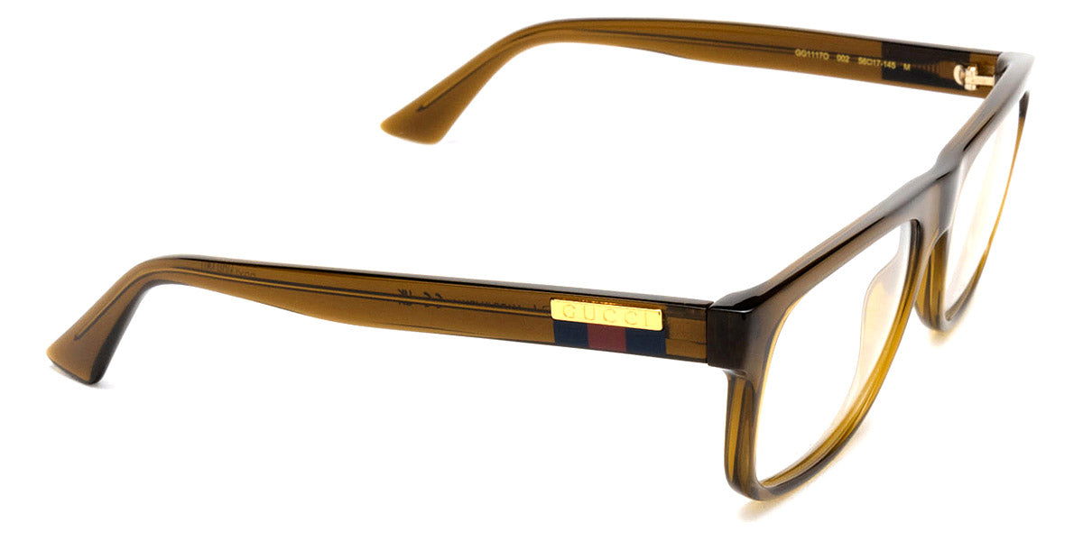 Gucci® GG1117O GUC GG1117O 002 56 - Brown Eyeglasses
