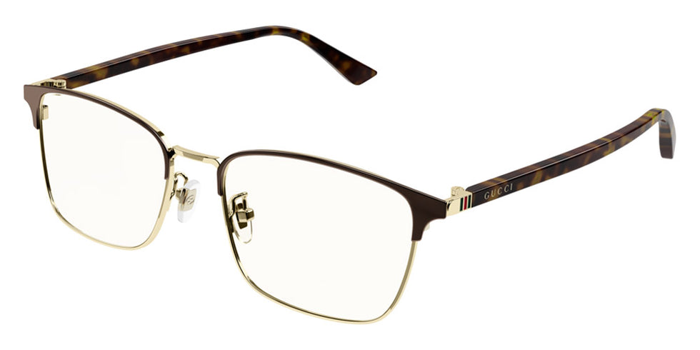 Gucci® GG1124OA GUC GG1124OA 002 55 - Brown/Havana Eyeglasses