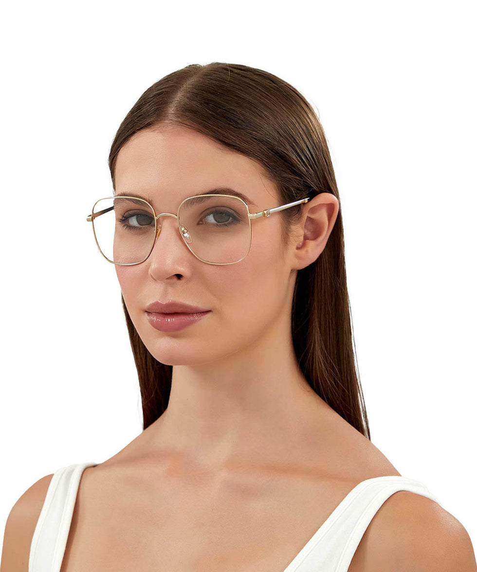 Gucci® GG1144O GUC GG1144O 001 54 - Gold Eyeglasses
