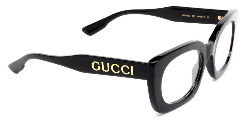Gucci® GG1154O GUC GG1154O 001 53 - Black Eyeglasses