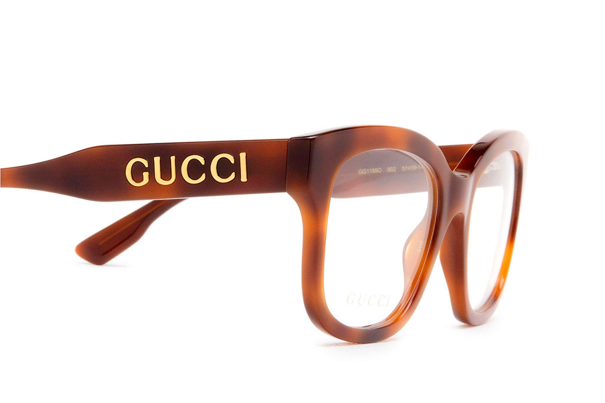 Gucci® GG1155O GUC GG1155O 002 51 - Havana Eyeglasses