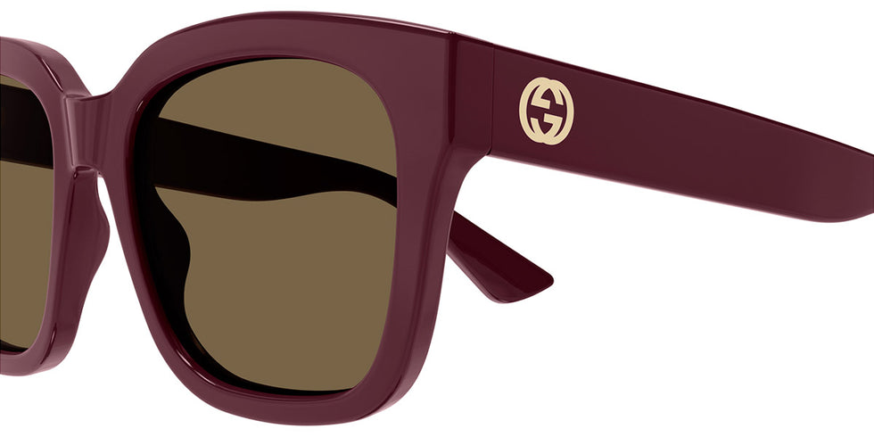 Gucci® GG1338SK GUC GG1338SK 004 54 - Burgundy Sunglasses
