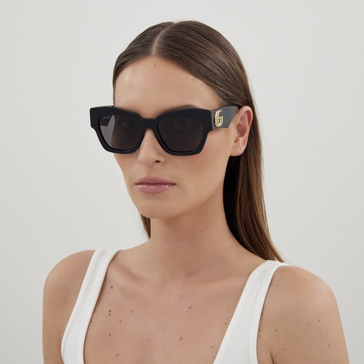Gucci® GG1422S Sunglasses - Black / Grey