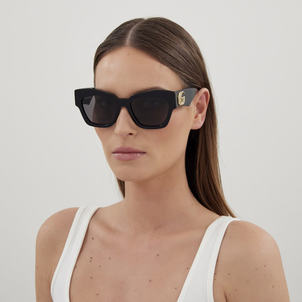 Gucci® GG1422S Sunglasses - Black / Grey