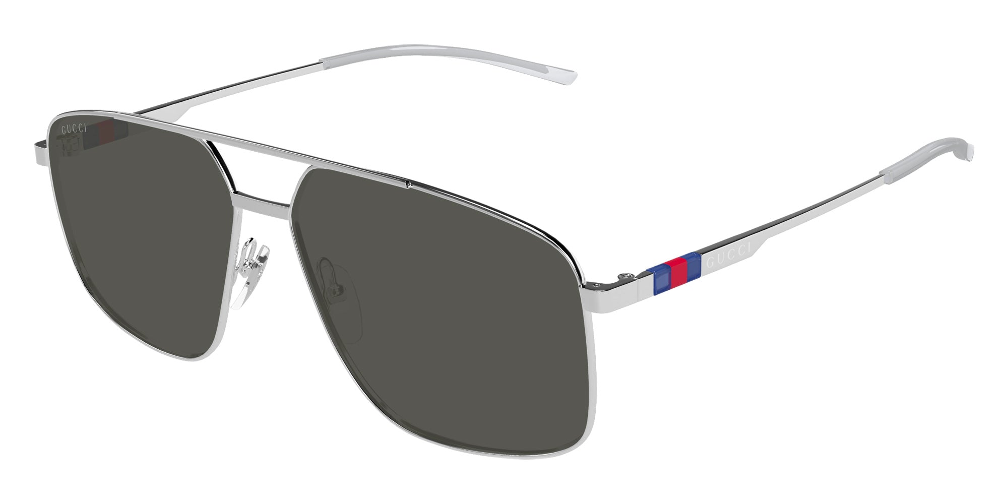 Gucci® GG1676S Sunglasses - Silver / Grey