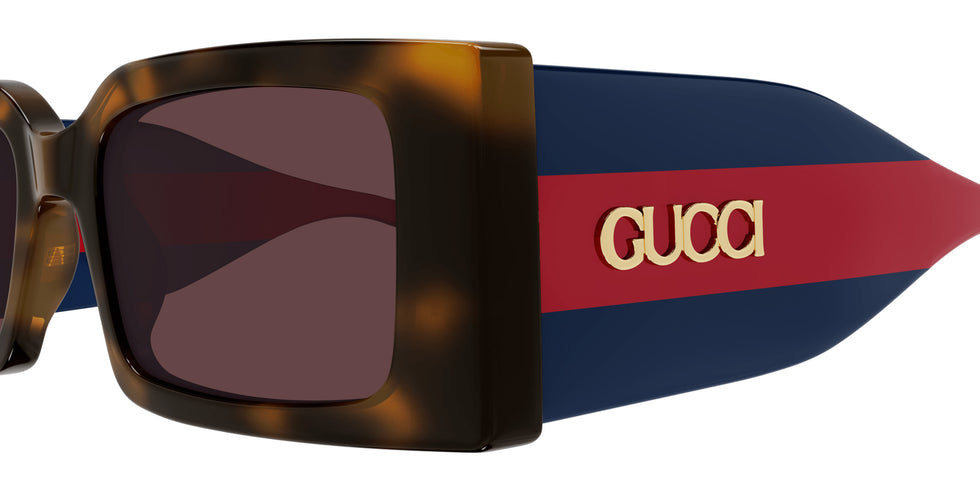 Gucci® GG1860S Sunglasses - Havana / Red