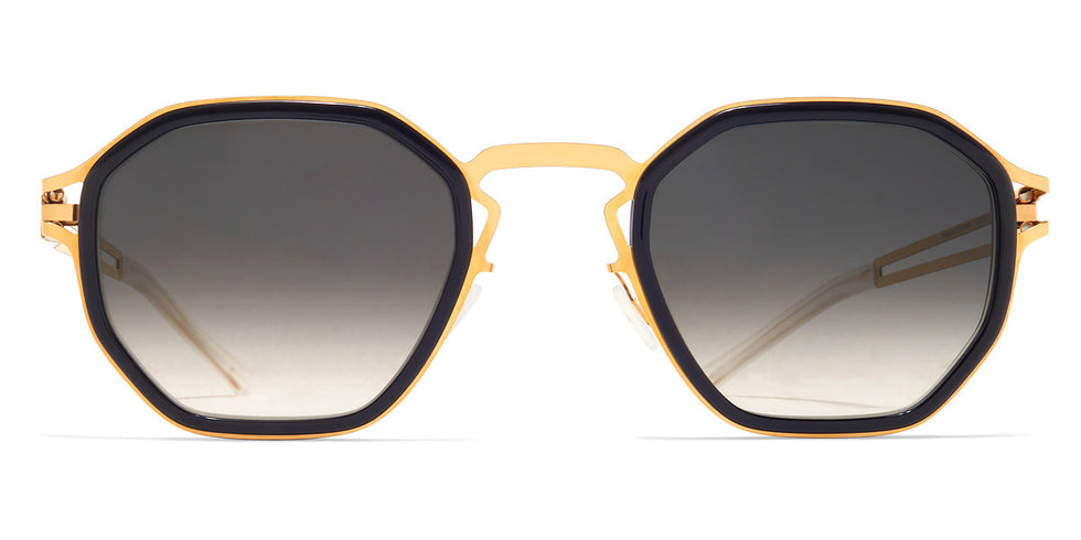 Mykita® GIA MYK GIA A76-Glossy Gold/Milky Indigo / Raw Black Gradient 49 - A76-Glossy Gold/Milky Indigo / Raw Black Gradient Sunglasses