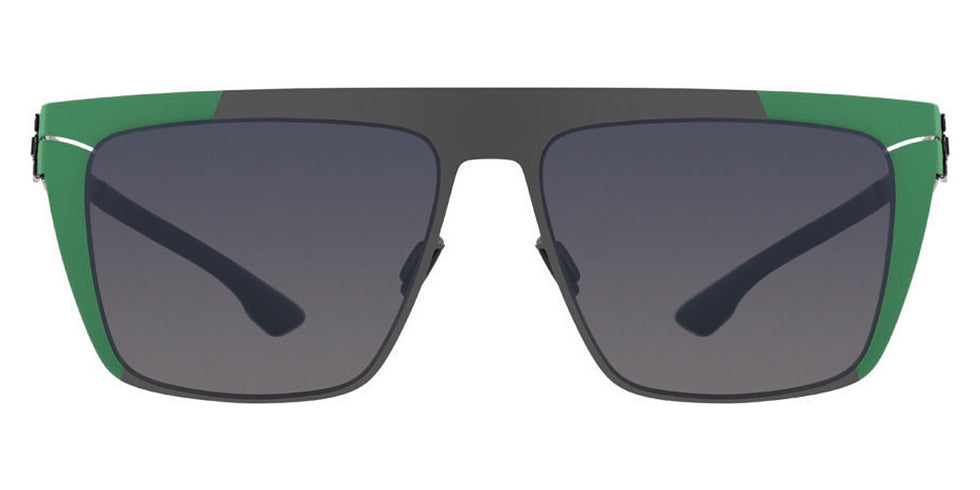 Ic! Berlin® Bibhu 01 Amazon Green Sides-Gun-Metal 56 Sunglasses