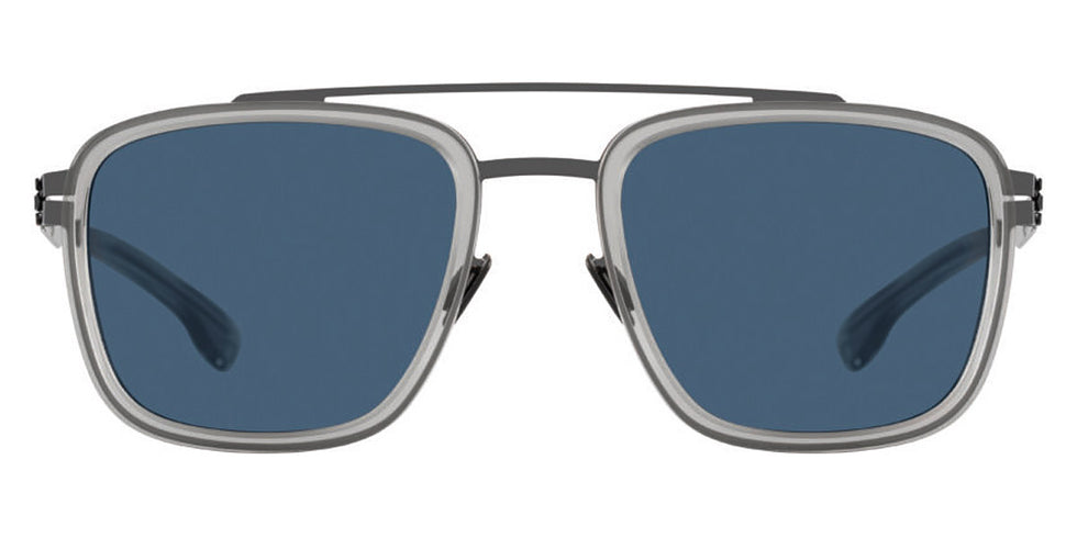 Ic! Berlin® Jacob Gun-Metal-Sky-Grey 52 Sunglasses