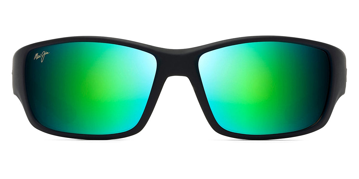 Maui Jim® Local Kine GM810-27M - Soft Black with Dark Transparent Green and Light Transparent Grey / MAUIGreen® Sunglasses