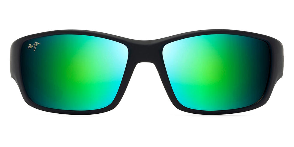 Maui Jim® Local Kine GM810-27M - Soft Black with Dark Transparent Green and Light Transparent Grey / MAUIGreen® Sunglasses