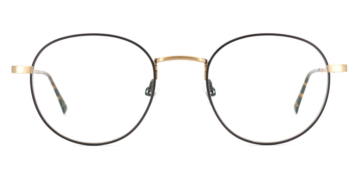 Götti® Devito GOT OP DEVITO GB-BR 47 - Gold Brushed/Brown Eyeglasses