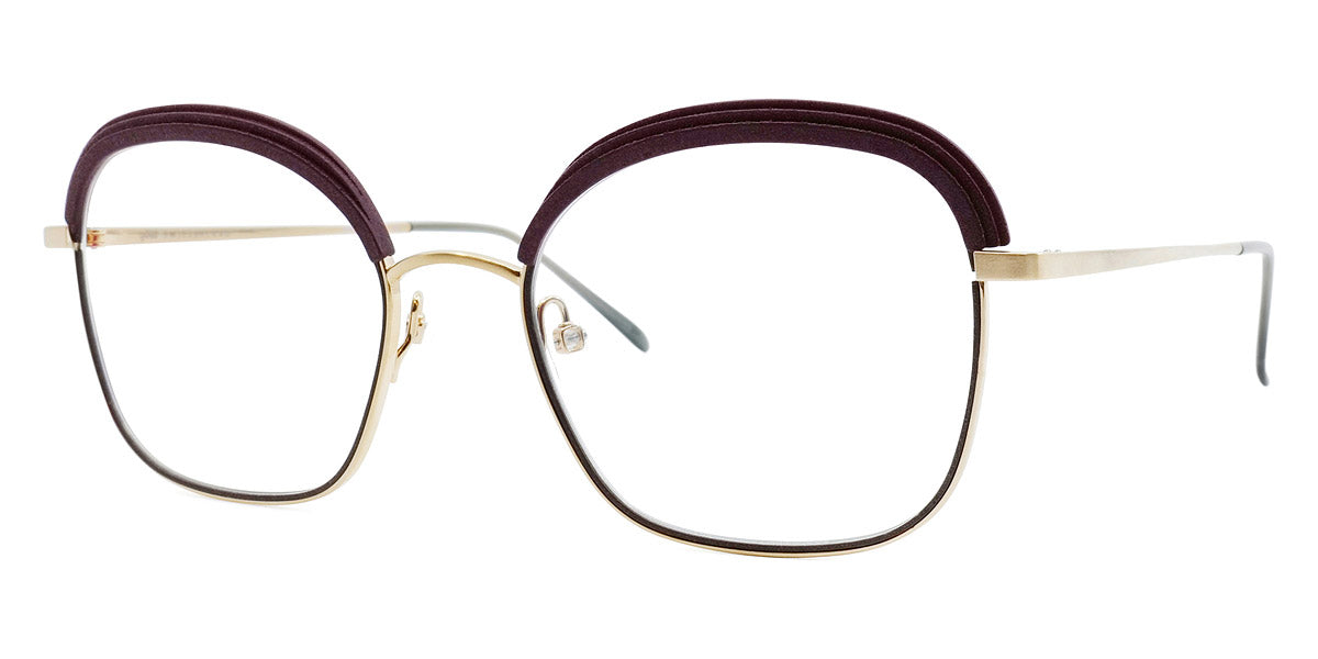Götti® Gomez GOT OP Gomez GLB-PLUM 52 - Gold Brushed/Plum Eyeglasses