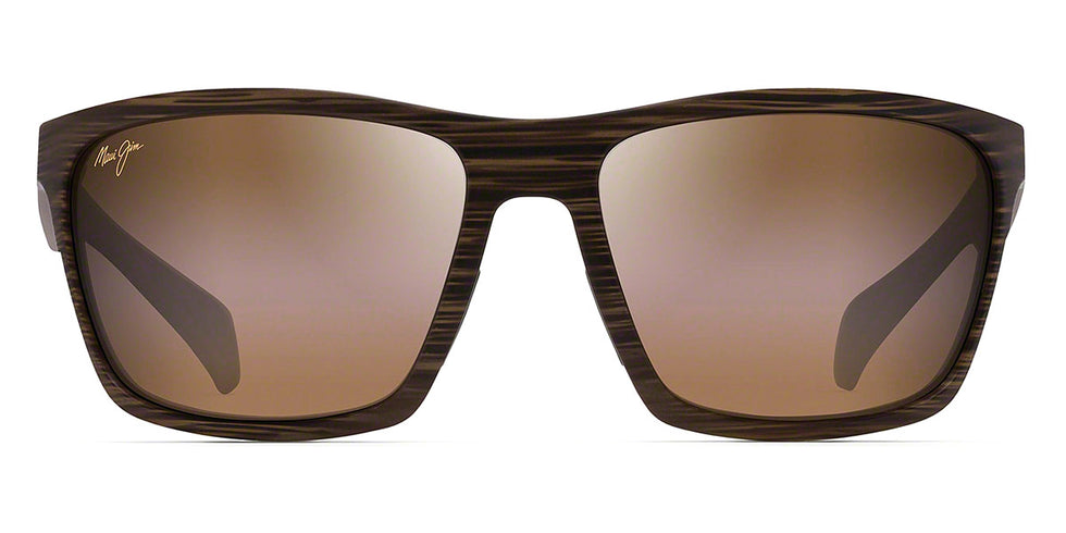 Maui Jim® Makoa H804-25W - Matte Brown Wood Grain / HCL® Bronze Sunglasses