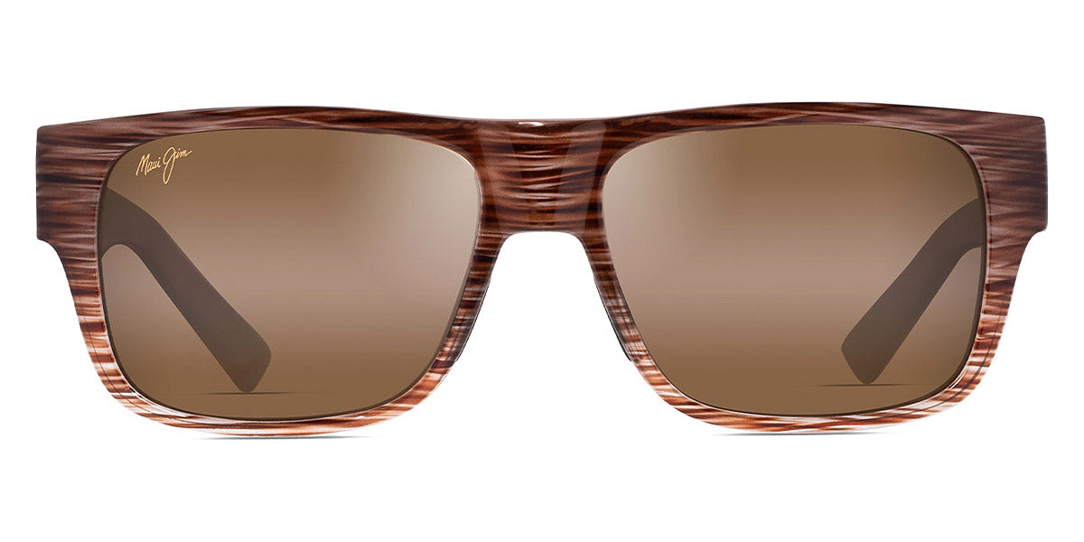 Maui Jim® Keahi H873-10 - Brown Stripe / HCL® Bronze Sunglasses