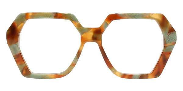 Henau® Lamba Eyeglasses HEN-LAMBA-0H83B-54 - LIME BROWN SPECKLED