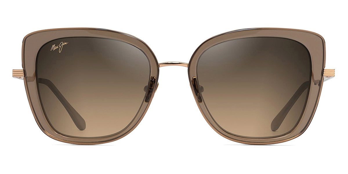 Maui Jim® Violet Lake MAU Violet Lake HS843-24A 53 - Transparent Taupe with Gold/HCL® Bronze Sunglasses