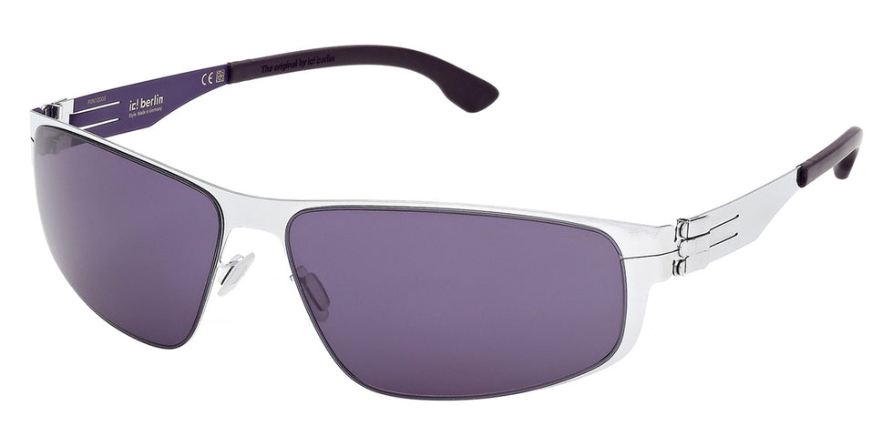 Ic! Berlin® SCOTT IC0063 20Y 63 - Fashion-Silver Crocus / Violet Sunglasses