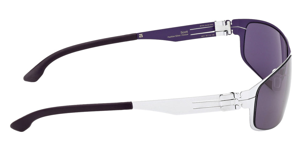 Ic! Berlin® SCOTT IC0063 20Y 63 - Fashion-Silver Crocus / Violet Sunglasses