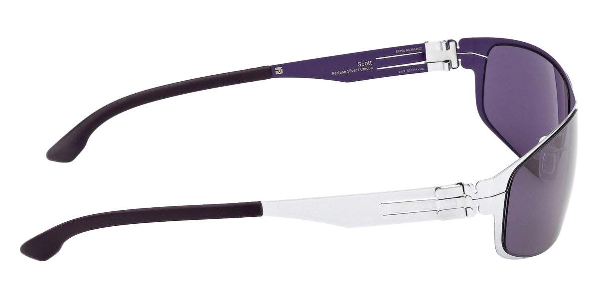 Ic! Berlin® SCOTT IC0063 20Y 63 - Fashion-Silver Crocus / Violet Sunglasses