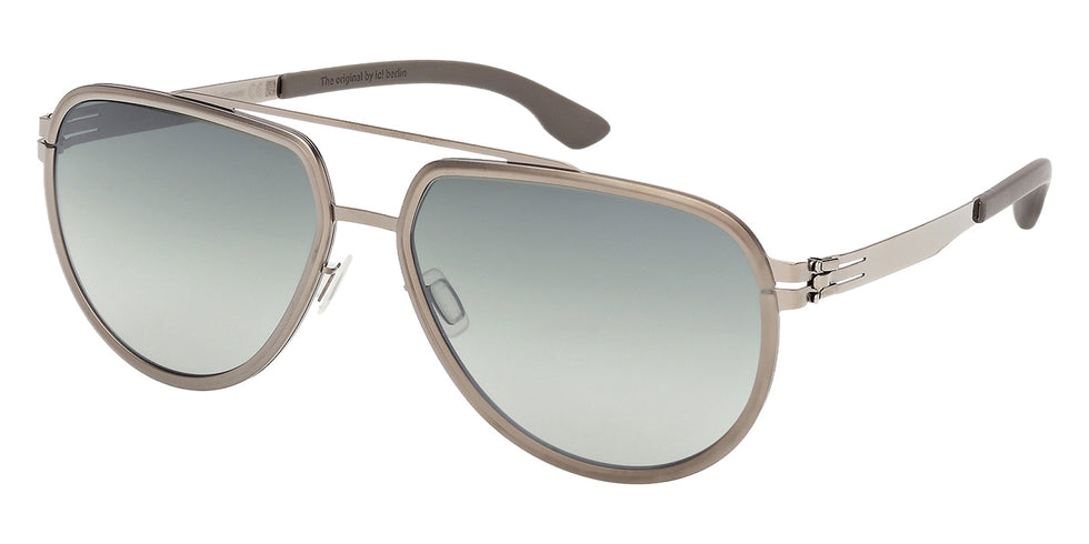 Ic! Berlin® RHENIUM Sunglasses - Matte Light Ruthenium / Matte Light Ruthenium