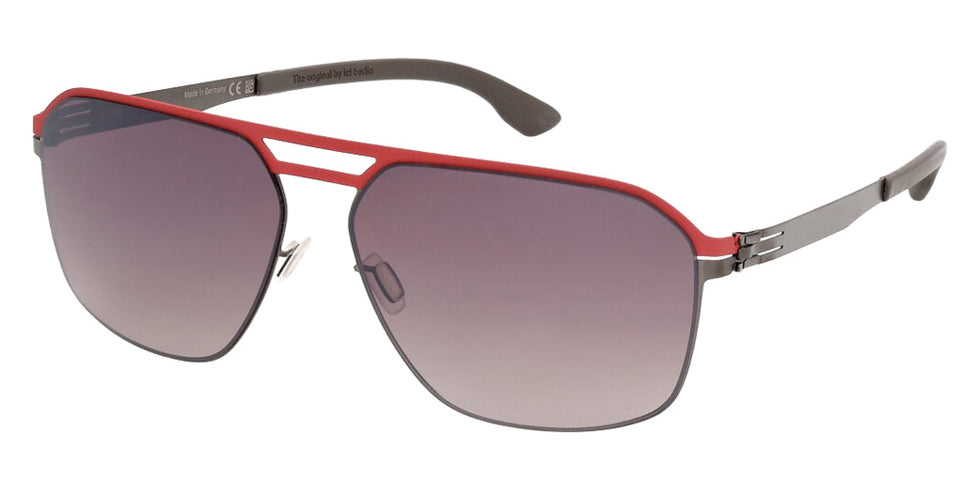 Ic! Berlin® Rasmus Sunglasses- 68F - White/Texture / Matte Black