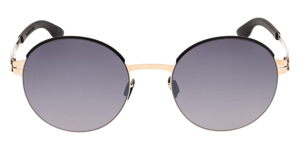 Ic! Berlin® Pina Sunglasses- 05B - Black/Monocolor / Matte Sandblasted Dark Ruthenium