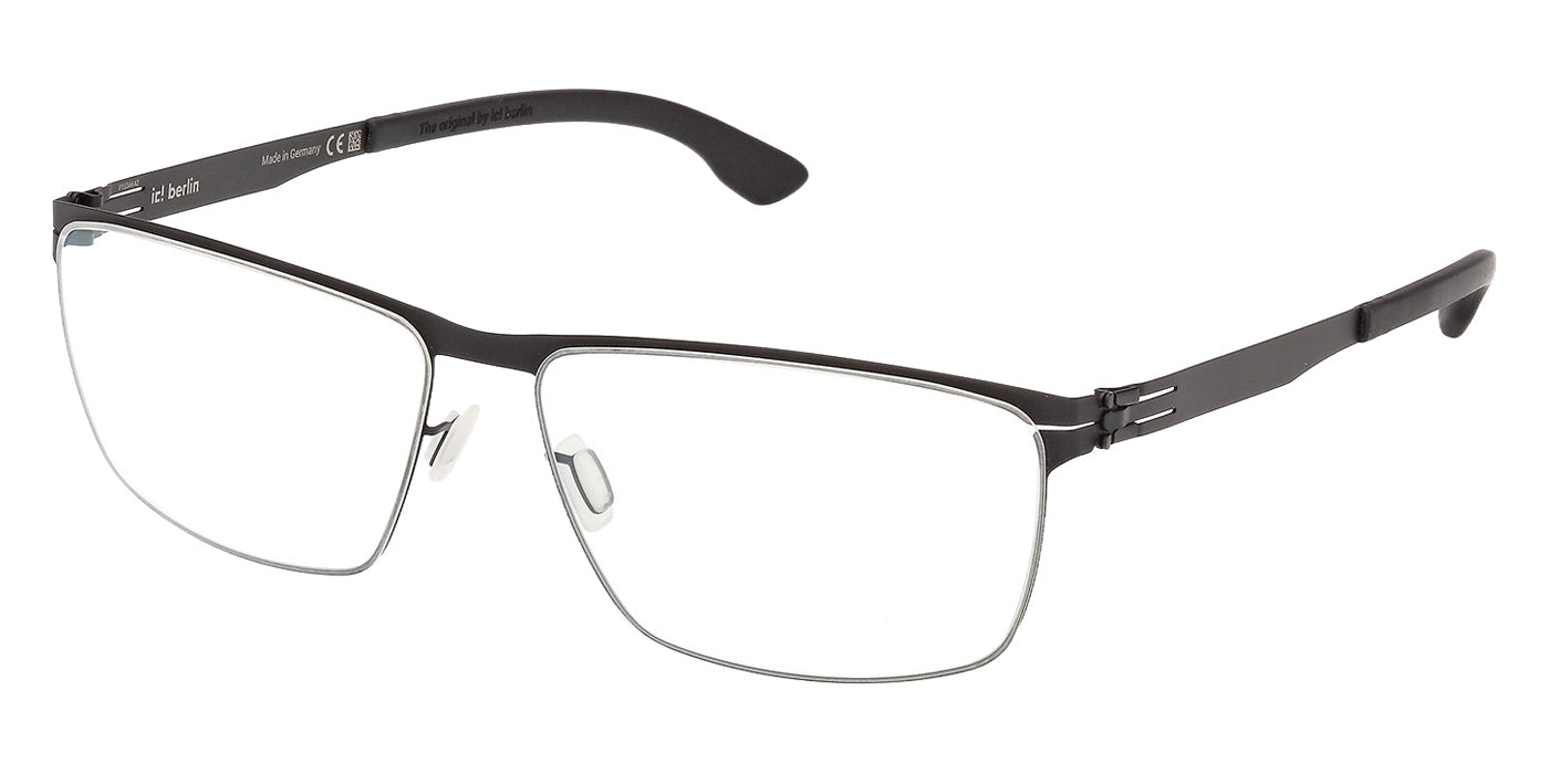 Ic! Berlin® SVEN H. LARGE Eyeglasses - Matte Black / Matte Black